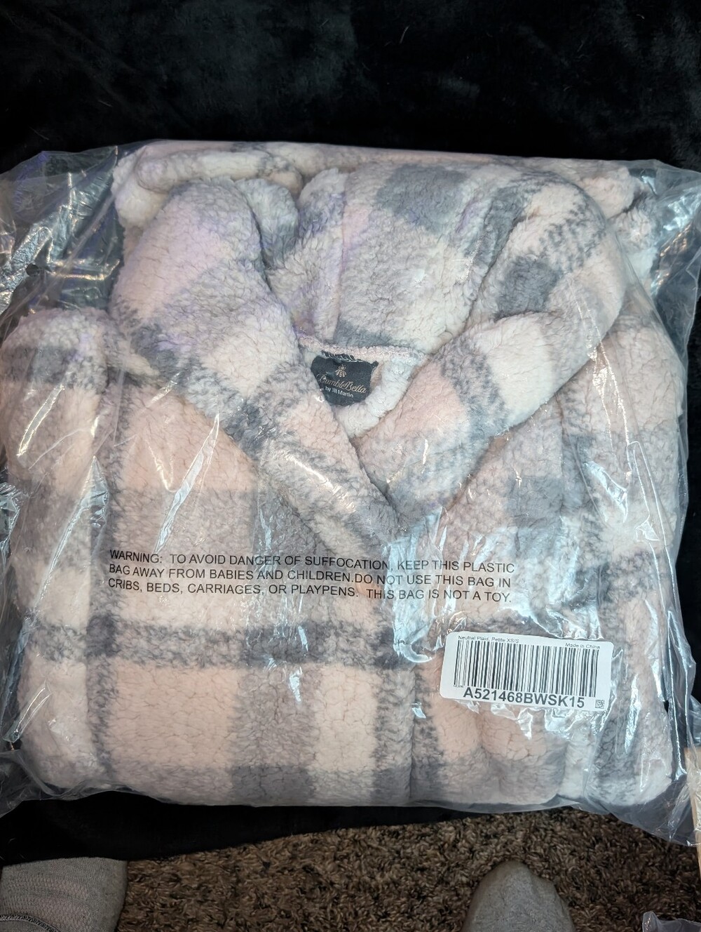 2/$30 Plaid Sherpa Lounger PXS/S BumbleBella By Jill Martin - Picture 2 of 5